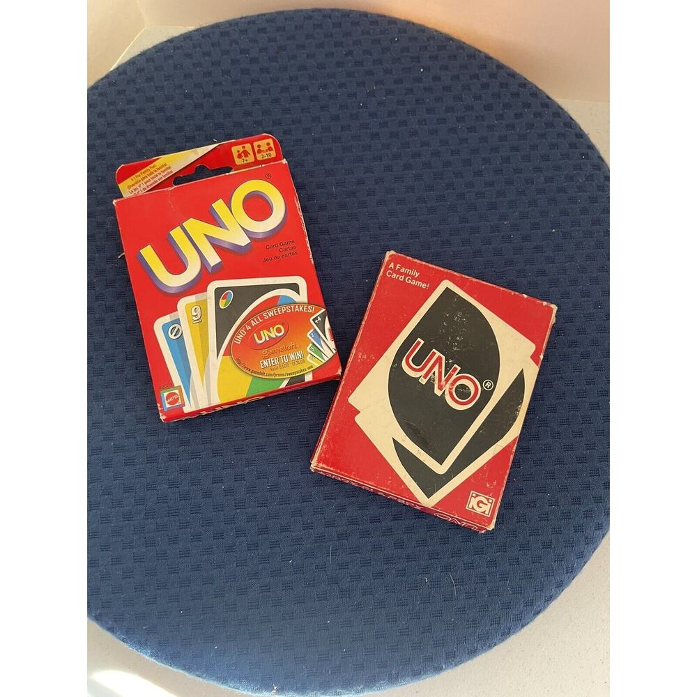 2 Packs Vintage 1971 1973 Original UNO Card Game International Games- Used